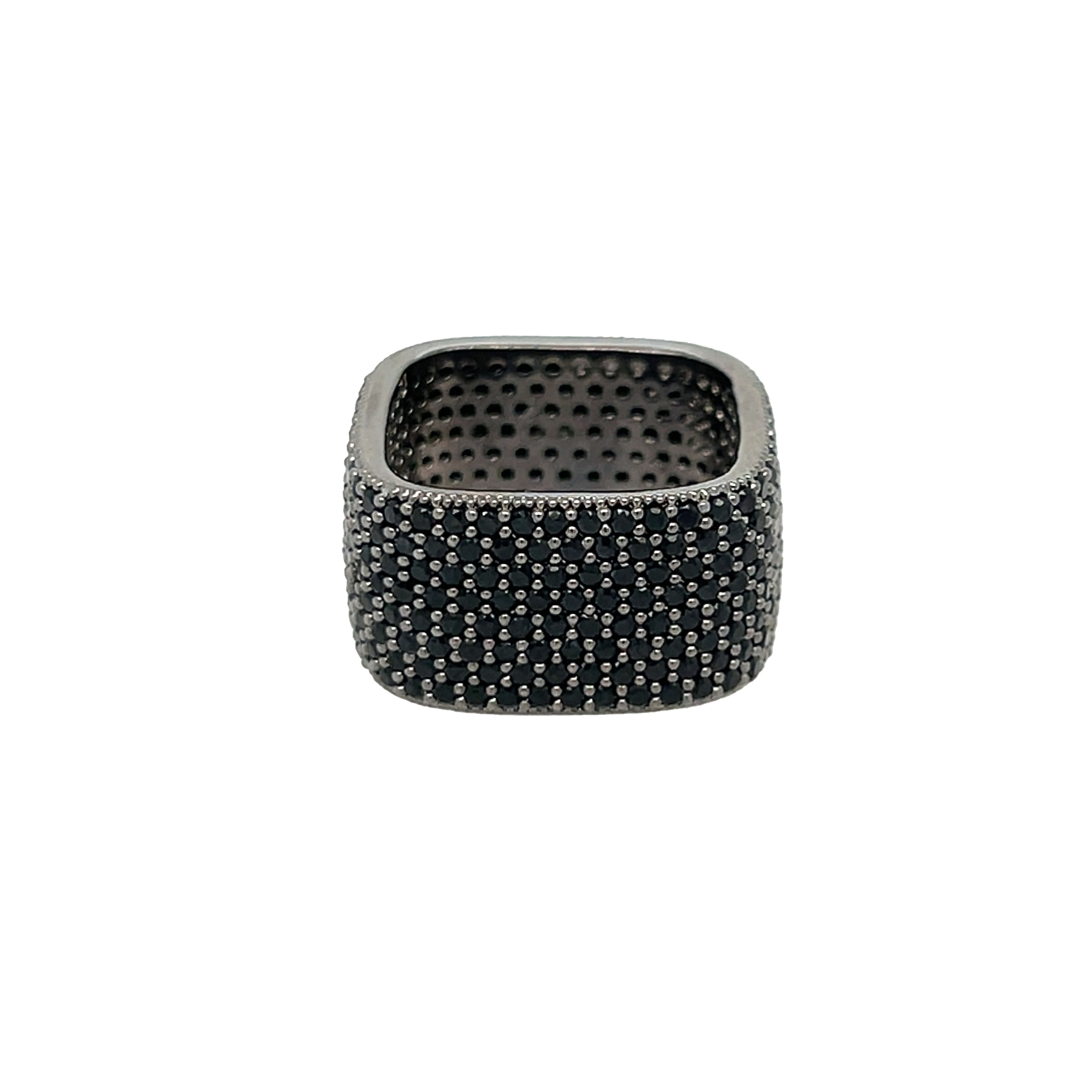 CZ Square Eternity Ring

Indulge in luxury with our Square Eternity Ring. Crafted with oxidized plating and adorned with sparkling pavé cubic zirconia, this ring adds a touch of elegance to any outfit. Elevate your style with this sophisticated and unique piece.

Oxidized Plating
Pave Cubic Zirconia
0.45" Wide