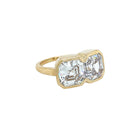 Double CZ Asscher Stone Ring

14K Yellow Gold
3 Carats Each CZ