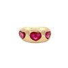 Ruby Heart Ring  14 Yellow Gold 5.19 Ruby Carat Weight    For additional sizes, please contact our boutiques.