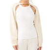 Ivory Bolero Chain Neck Sweater   One Size Only Tank top not included