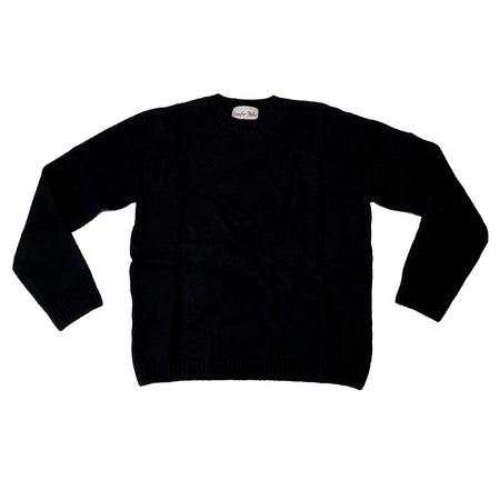 Black Crew Neck Cashmere Sweater view 1