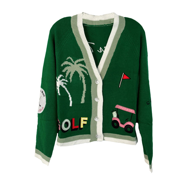 美品☆new balance golf☆ジャガード総ロゴニット 4(M) 薄緑 Green Golf Cardigan Sweater – Jennifer Miller Jewelry