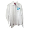 White Button Down Shirt With Blue Heart

Looking for a white button-down that will show off your playful side? Look no further! Featuring a cute heart detail, this statement shirt is the perfect addition to any outfit.&nbsp;

Turquoise Heart On Left Side
One Size


Designed by Romi Basha.