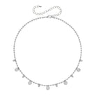 Dangling Bezel Ball Chain Necklace

14K White Gold Plated
Adjustable- Can be worn 16.5-20.5"
5 Bezel-set High Intensity 6 mm CZ, or 0.75 Ct Equivalent
3.3 mm Ball Chain
12mm x 6mm Lobster Trigger Clasp