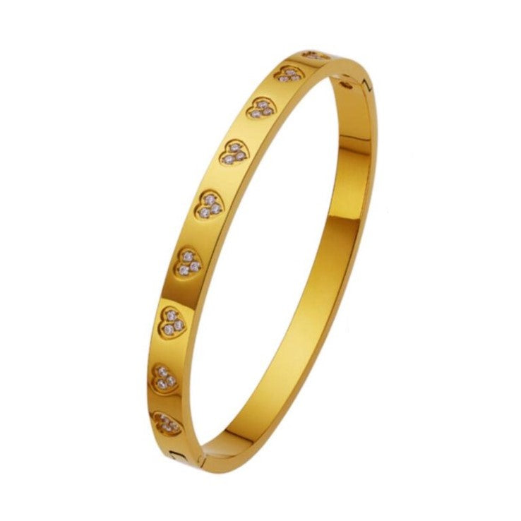 Heart Bangle Bracelet