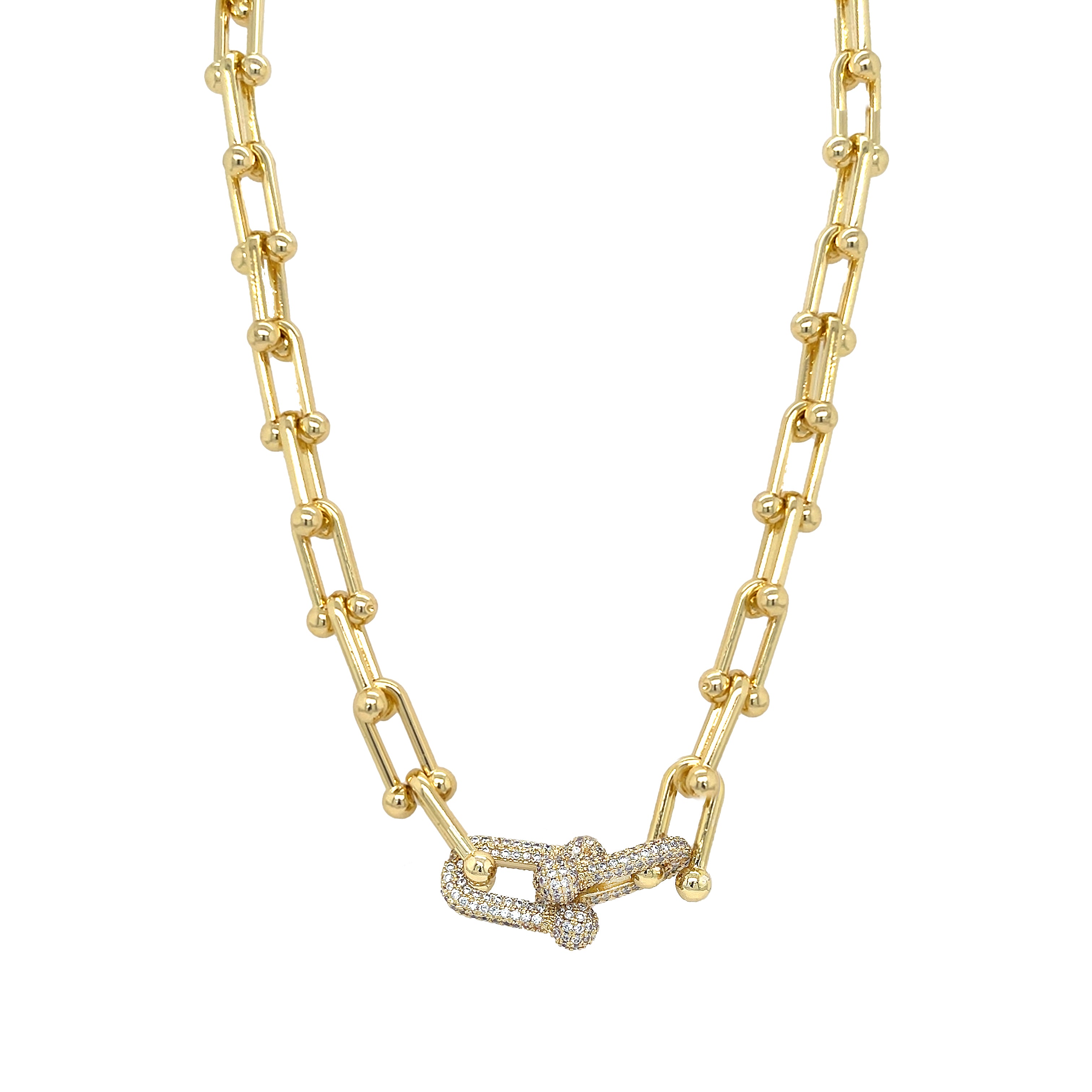 Double Pave Link Necklace

Yellow Gold Plated
059" Long X 0.28" Wide
17-19" Adjustable Length

While supplies last. All Deals Of The Day sales are FINAL SALE.