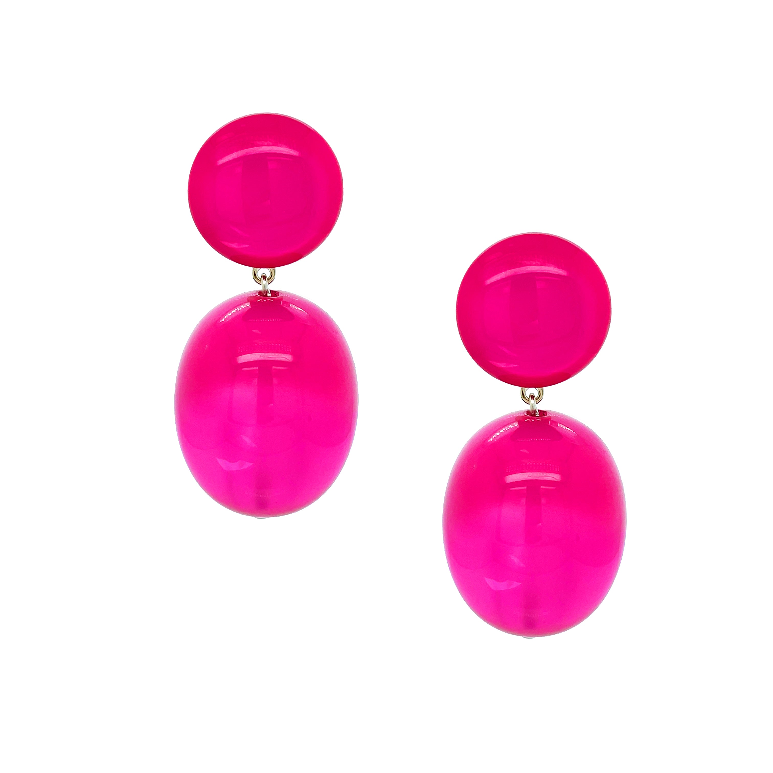 Magenta Ball Drop Clip On Earrings

These magenta clip-on earrings deliver a bold pop of color for a striking statement look. Easy to wear and perfect for adding vibrant style.

2.16" Long x 0.97" Wide