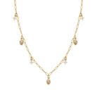 Gold chain necklace with small pendants on a white background

CZ Charm Paperclip Chain Necklace

Yellow Gold Plated
Charms: 0.20" Wide
15.5-17.5" Long