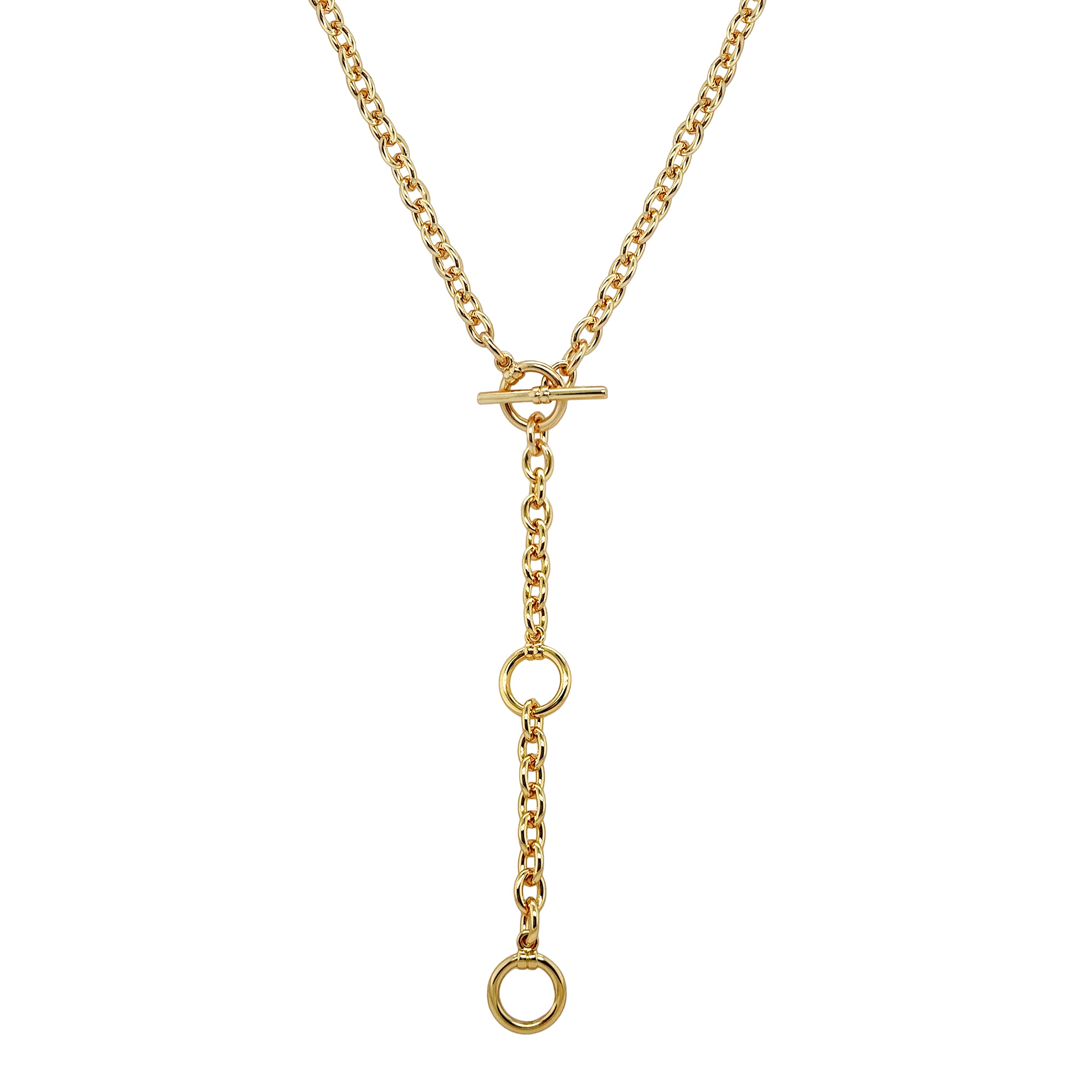Oval Toggle Link Necklace