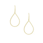 Pave Faux Diamond Teardrop Pierced Earrings  Yellow Gold Plated 1.5" Long Adds lightweight and breezy sparkle to your look