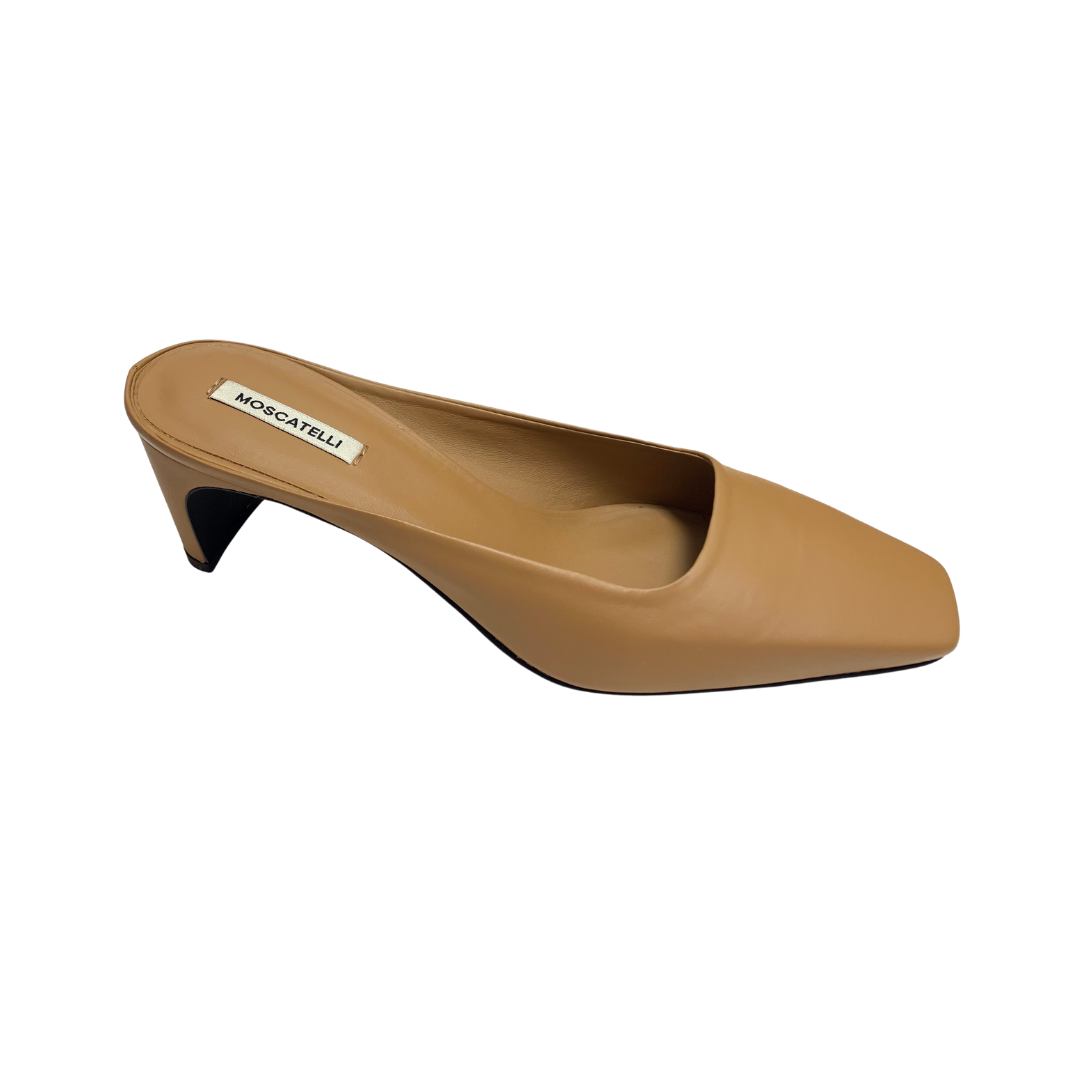 Brown Slip On Mule