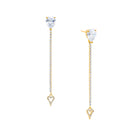 Convertible Cubic Zirconia Heart Drop Pierced Earrings

Two stunning ways to wear. These convertible drop earrings shimmer with pear- and round-cut cubic zirconia. Wear them long for a dramatic drop, or loop the open heart charms onto the ear posts for a fresh, modern look.

14K Yellow Gold Plated Over Silver
2.5" Long X 0.25" Wide