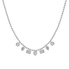 Pave Charm Ball Chain Necklace

14K White Gold Plated
Adjustable- Can be worn 16.5-20.5"

6.5mm CZ Pave Disc Charms &nbsp;
8mm x 6mm CZ Pave Pear &amp; Square Charms&nbsp;
3.3 mm Ball Chain&nbsp;
12mm x 6mm Lobster Trigger Clasp