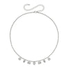 Pave Charm Ball Chain Necklace

14K White Gold Plated
Adjustable- Can be worn 16.5-20.5"

6.5mm CZ Pave Disc Charms &nbsp;
8mm x 6mm CZ Pave Pear &amp; Square Charms&nbsp;
3.3 mm Ball Chain&nbsp;
12mm x 6mm Lobster Trigger Clasp