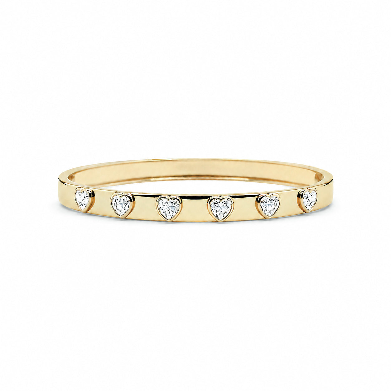 Heart Bangle Bracelet