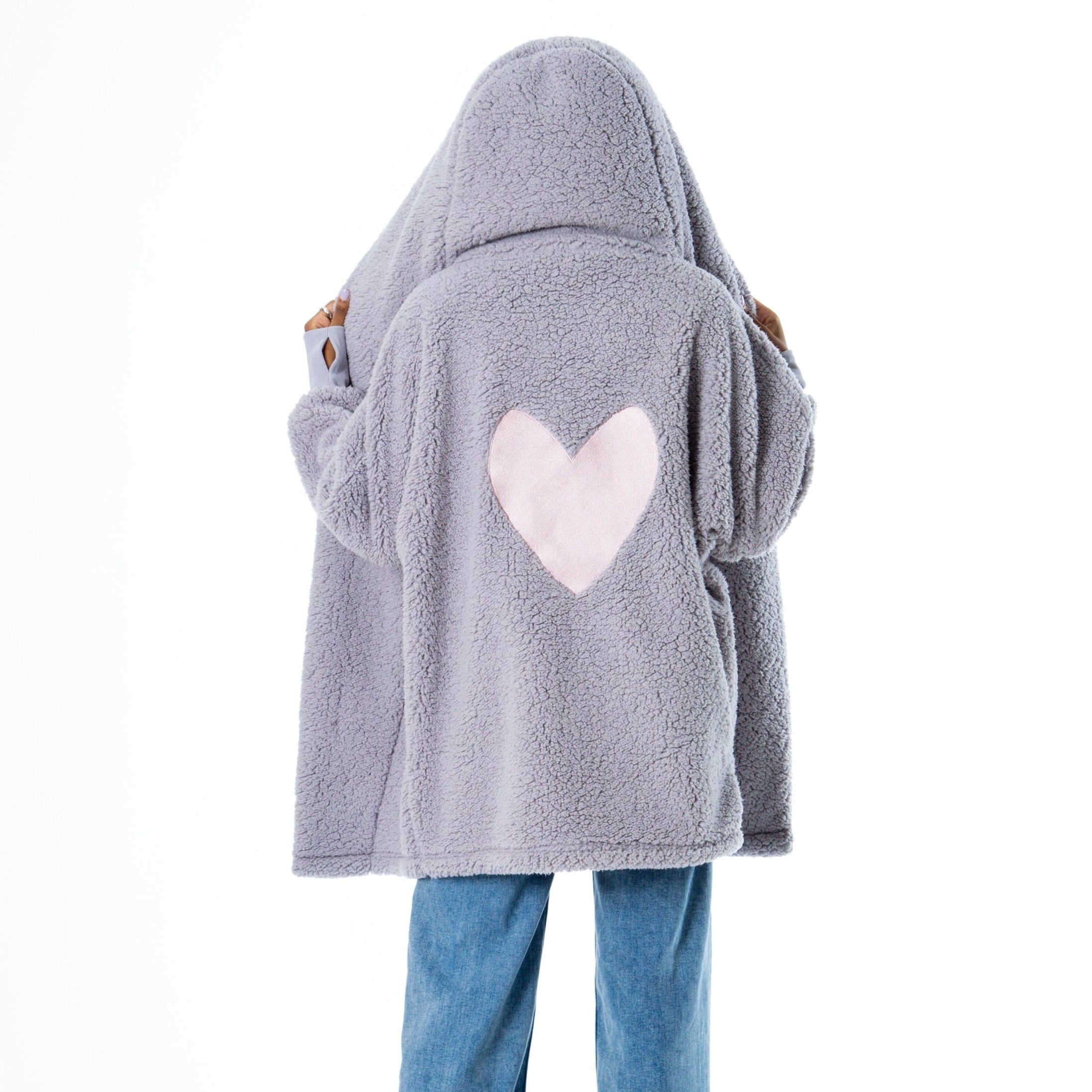 The viral favorite is back—with a little extra love.&nbsp;Meet the lounger that sells out fast and lives up to the hype. THE BEST LOUNGER IN THE WORLD BY JILL MARTIN™ in Chateau Grey w/ Heart&nbsp;is your cozy, do-it-all essential made from not one, but two of our best-selling blanket fabrics.

Soft, plush, and unbelievably wearable, this luxe oversized piece is part hoodie, part robe, part blanket—and 100% comfort. With elevated details like thumbhole cuffs, an easy button closure, an oversized hood, and a