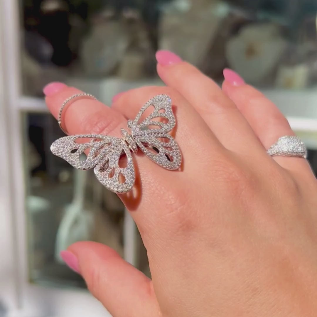 Movable Butterfly Ring