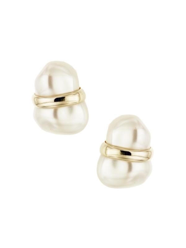 Pearl Clip On Earrings