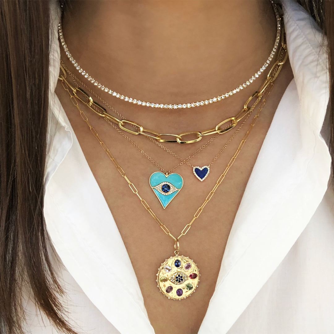 Woman wearing White Faux Diamonds Flexible Choker Necklace   • Yellow Gold Plated