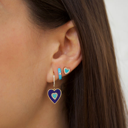 Nicole miller turquoise stud earrings deals