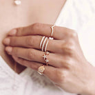 Diamond Initial Signet Pinky Ring  14K Rose Gold 0.12 Diamond Carat Weight Ring Size 3.5    For additional ring sizes, please contact our boutiques.  Please allow up to 4 weeks for shipping depending on letter availability.