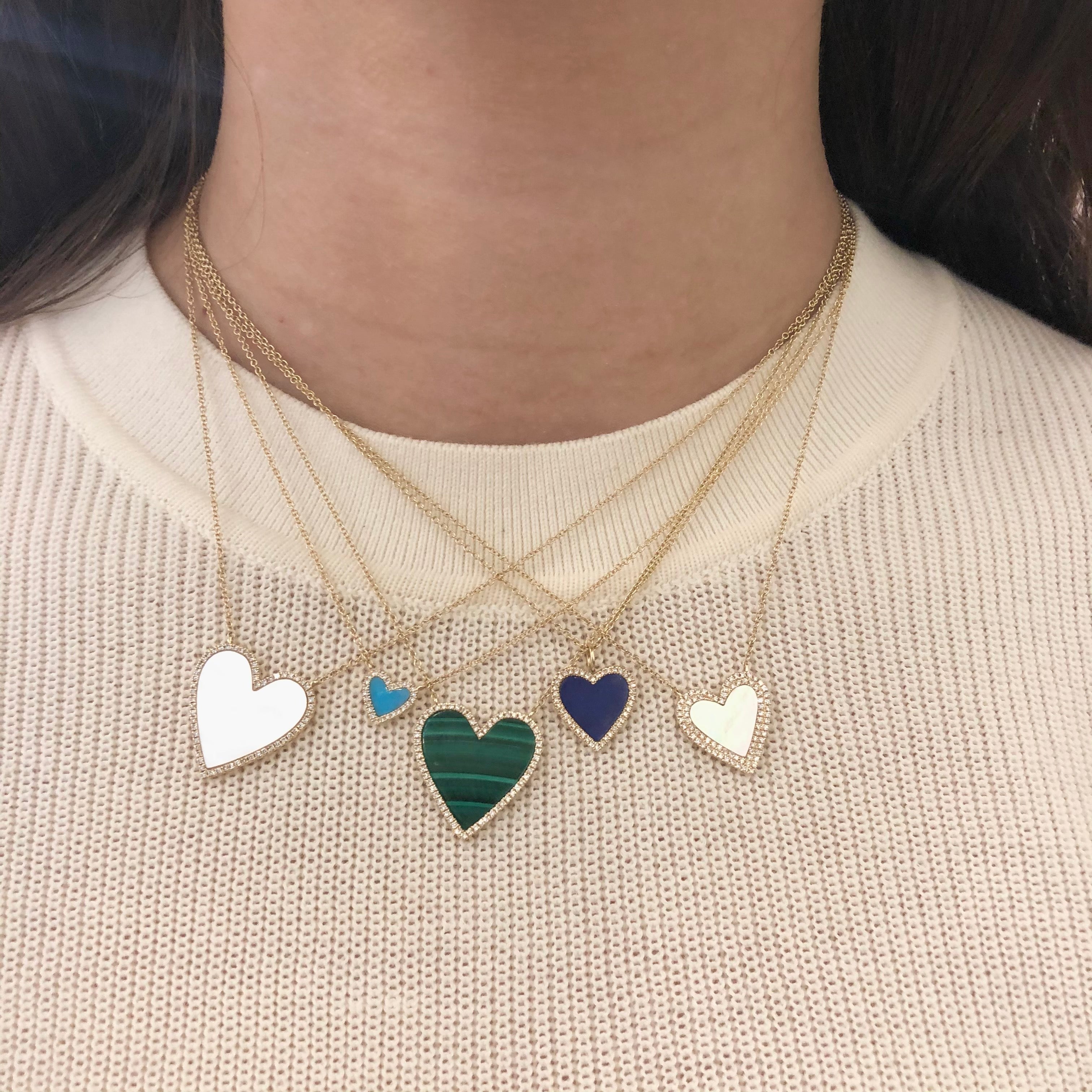 Gold Heart Necklace - Lex Malachite | Ana Luisa | Online Jewelry Store At  Prices You'll Love