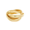 Gold Plated Over Silver Width of Each Strand is 12mm/0.5 inches 18K Gold version also available As worn by Bevy Smith