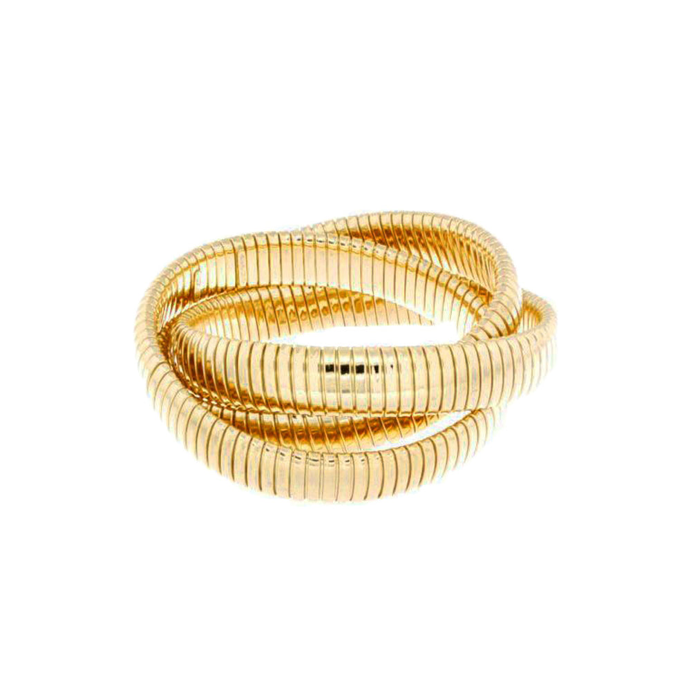 Yellow Gold Triple Strand Bracelet | Jennifer Miller Jewelry