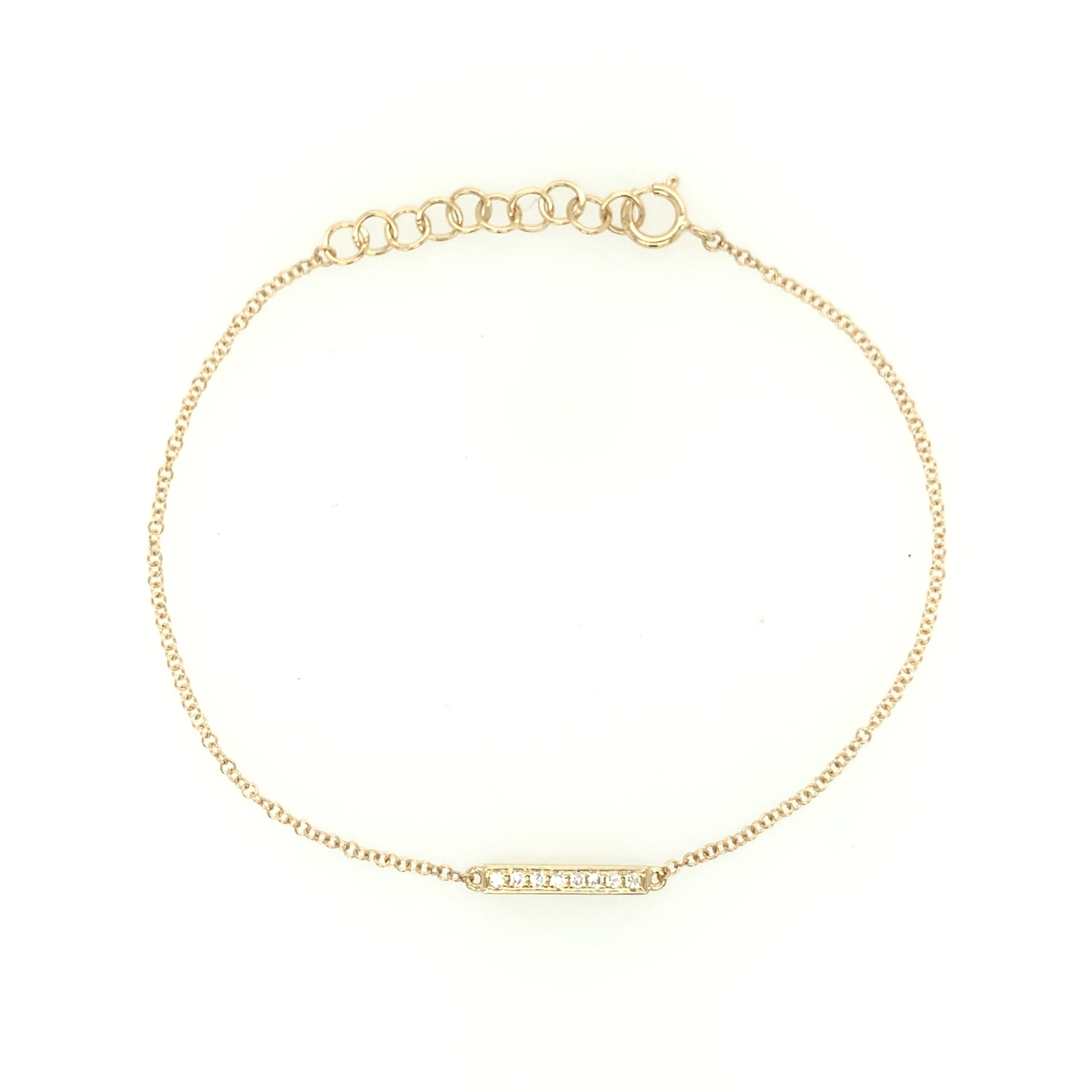 Diamond Bar Bracelet