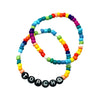 Torch’d Stretch Bracelet Set   Set of 2 rainbow stretch bracelets. One says torchd, the other is plain.  A must have bracelet set honoring celebrity fitness guru Issac Boots benefiting No Kid Hungry. Get torch'd with us & donate today.  Estimate delivery is 3 weeks.  20% of proceeds to No Kid Hungry.