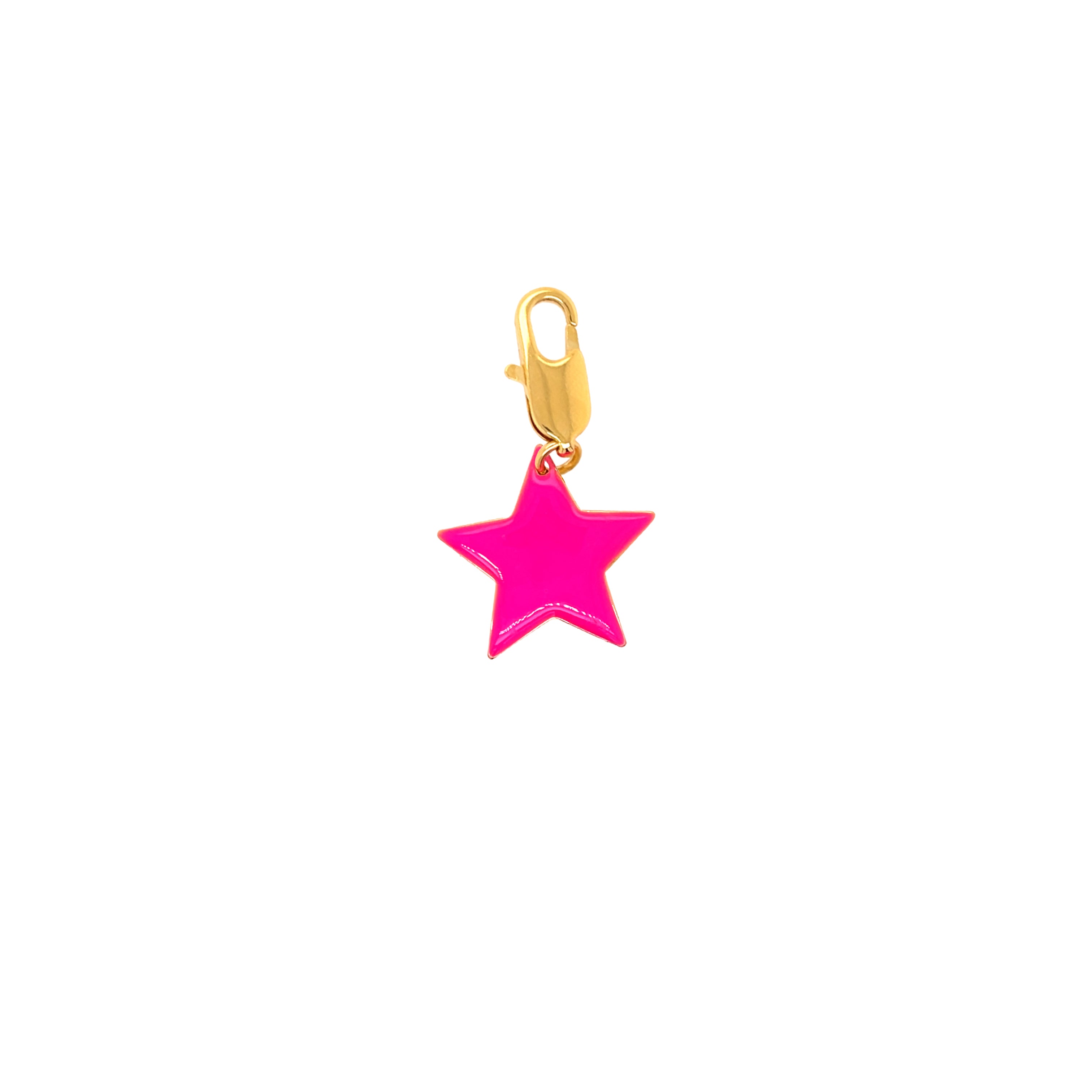 pink star charm