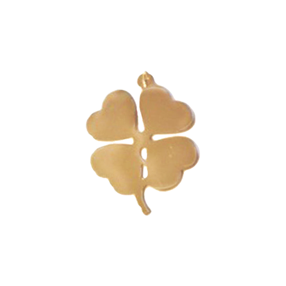 Four Leaf Clover Charm 14K Yellow Gold