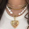 woman wearing Love Heart Charm