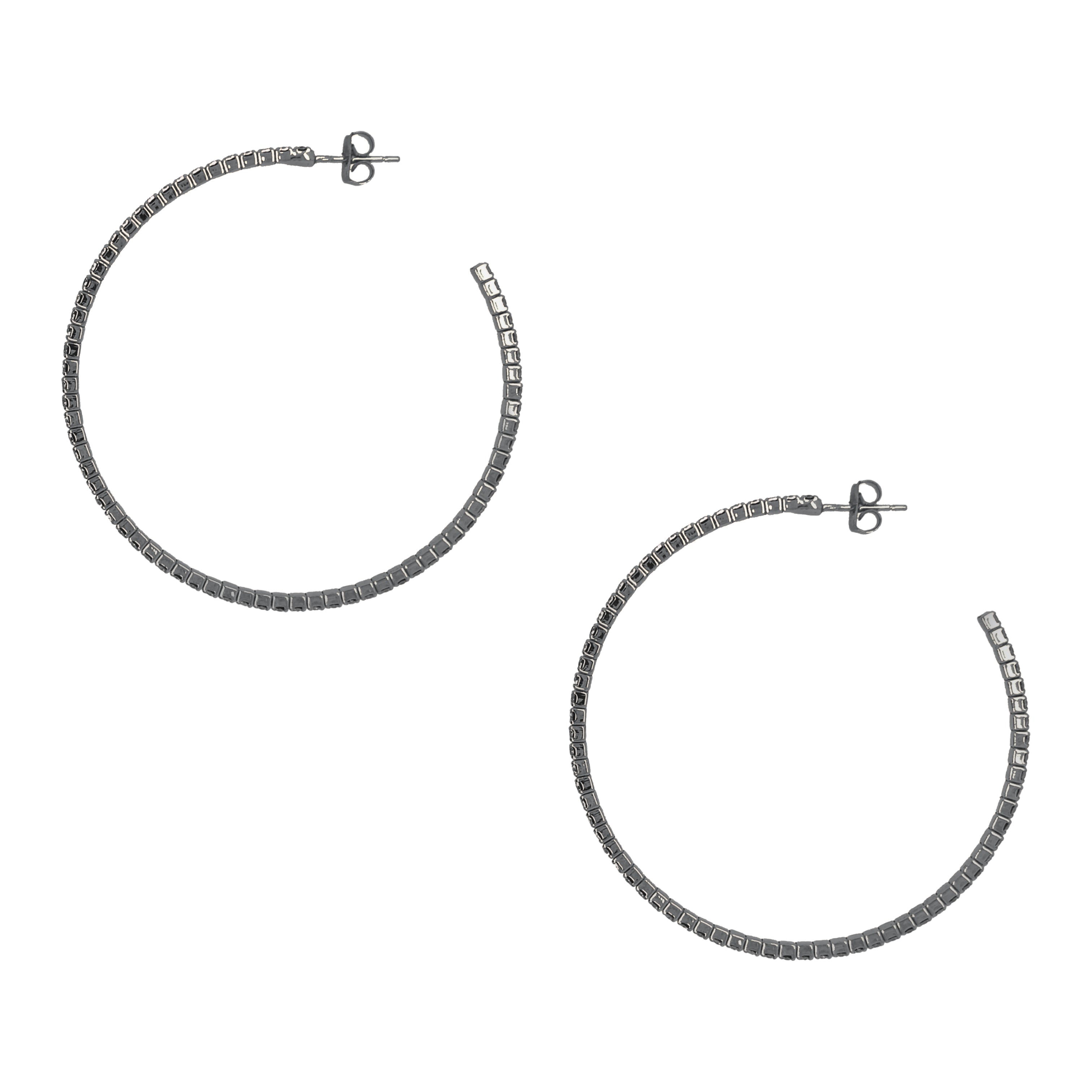 925 Sterling Silver 2mm X 15mm Hoop Earrings With Click Sold in Pairs - Etsy