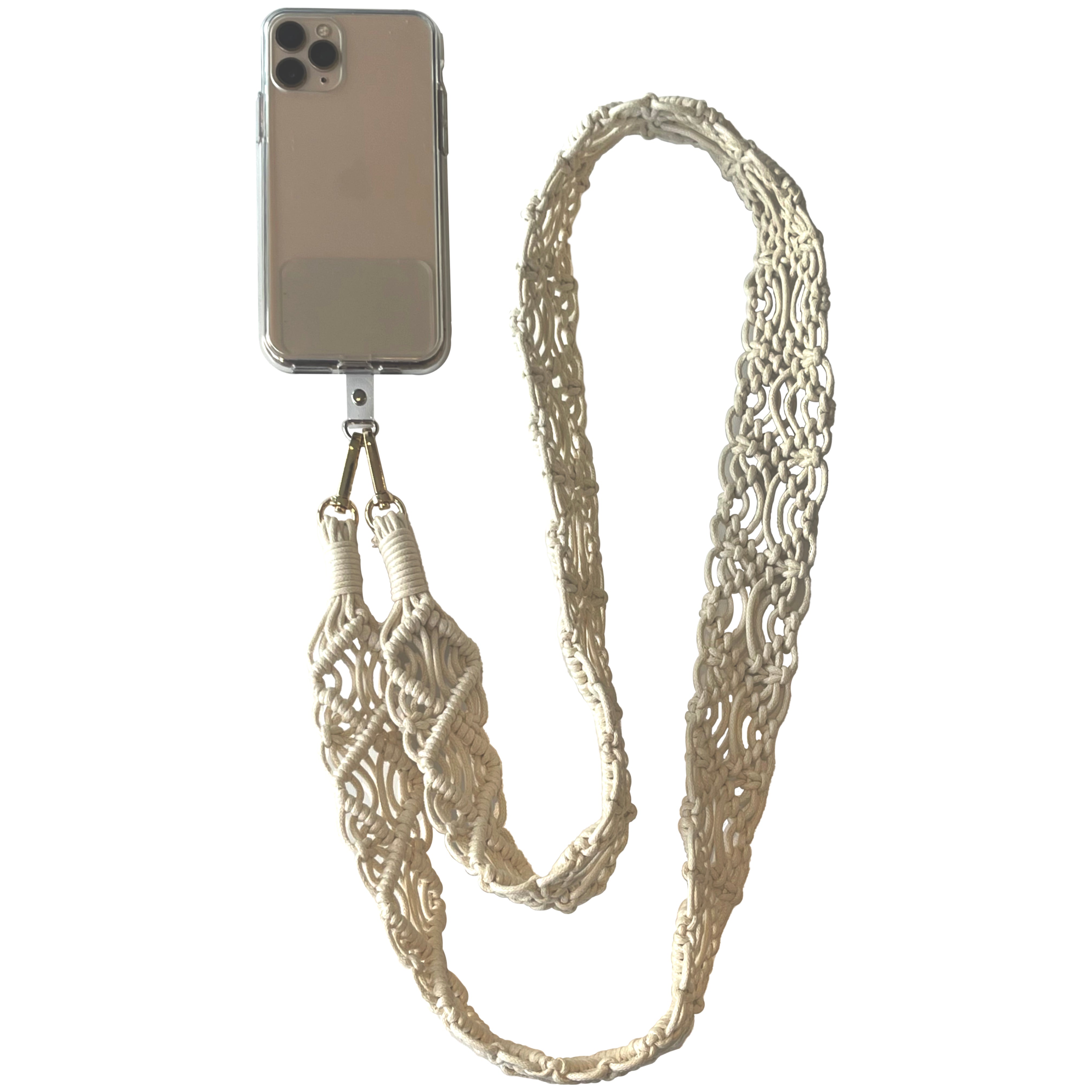 Macrame Phone Strap with Insert- Fits Most Phones – Jennifer Miller Jewelry