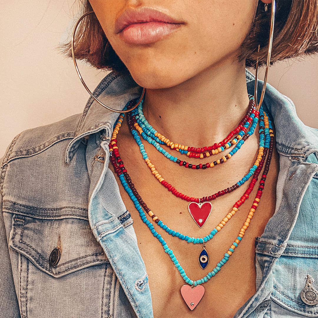 Rainbow Multi-Sapphire Necklace | Karlas Jewelry & Gifts