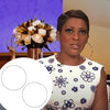 Large White Gold Hoop Pierced Earrings  White Gold Plated 3.5" Diameter    As worn by Tamron Hall on the Tamron Hall Show 