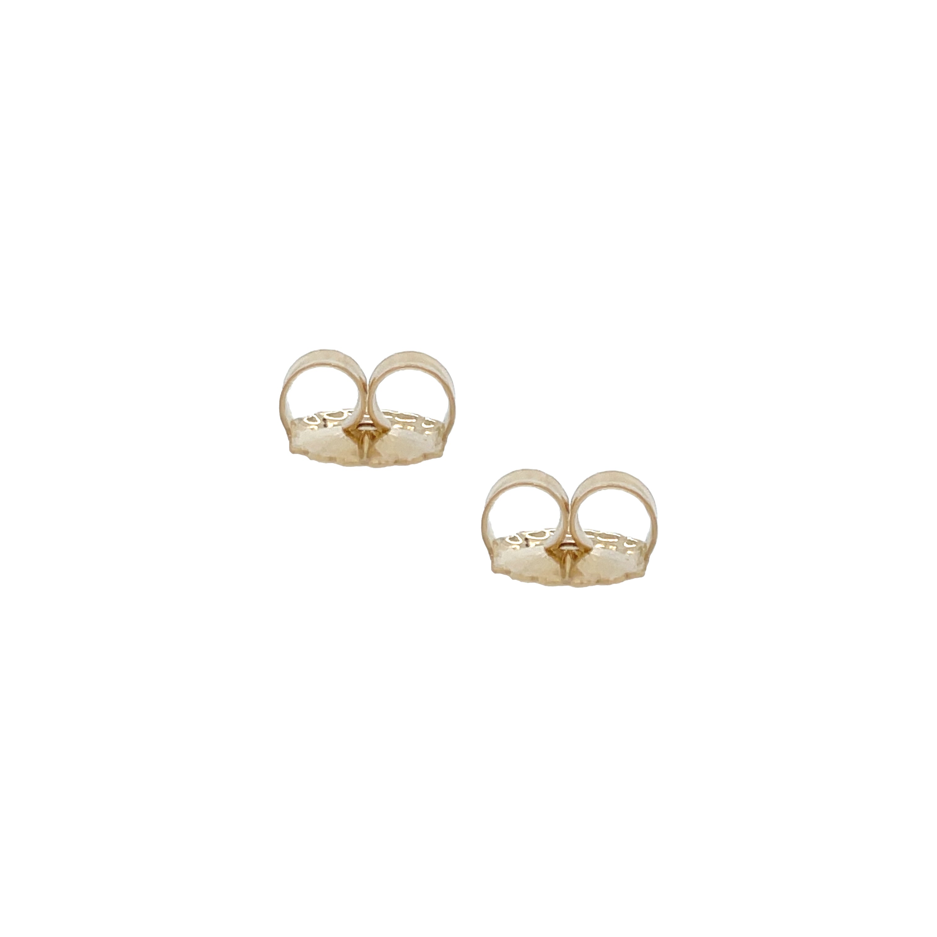 14K Jumbo Earring Backs  14K Yellow Gold 0.37" Diameter