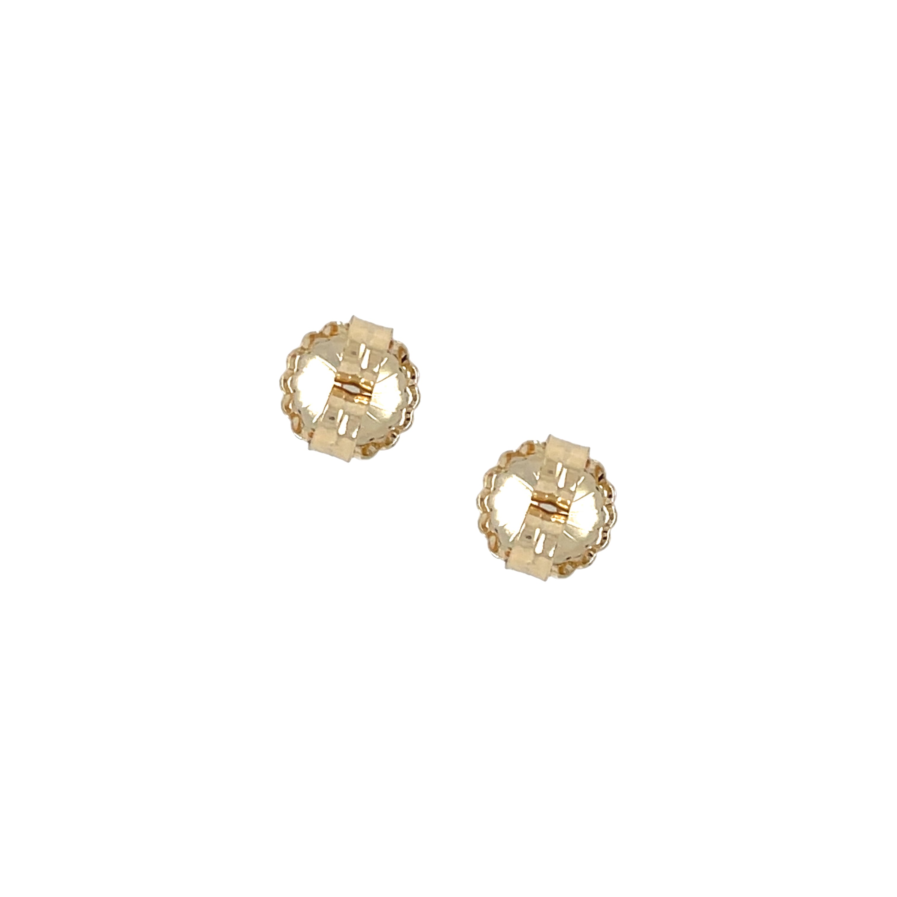 14K Jumbo Earring Backs  14K Yellow Gold 0.37" Diameter