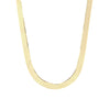 Herringbone Chain Necklace  Yellow Gold Plated 16" Length 5.75 MM Thickness