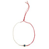 Red String & Chain Evil Eye Choker Necklace  Yellow Gold Plated Adjustable Length