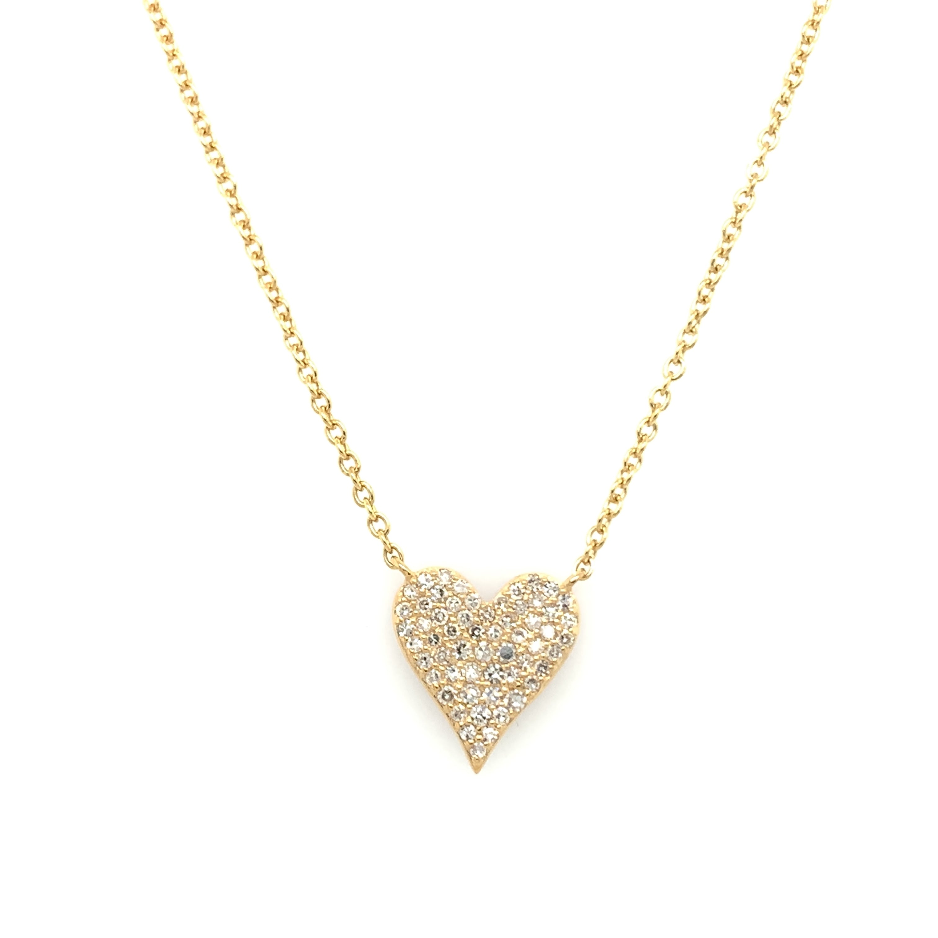 Yellow Gold Ruby and Diamond Reversible Heart Necklace  14K Yellow Gold 0.23 Diamond Carat Weight 0.30 Ruby Carat Weight Heart: 0.42" Long X 039" Wide This is double-sided and can be worn to show the ruby side or the diamond side