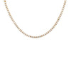 Diamond Tennis Choker Necklace  14K Yellow Gold 5.0 Diamond Carat Weight 12-15" Length 0.09" Width