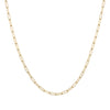 Paper Clip Chain  14K Yellow Gold Chain: 18" Long Links: 0.23" Long X 0.08" Wide