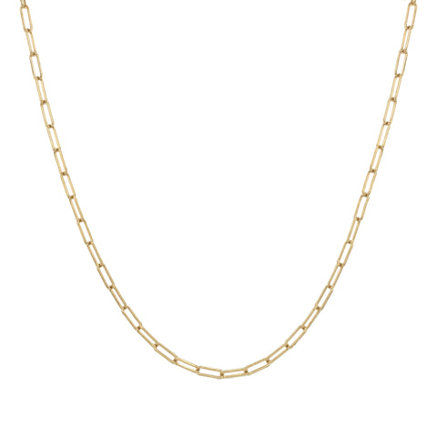 Women Paperclip Chain Necklace, Gold Plated Oval Link Chains Necklaces Set  For Girls