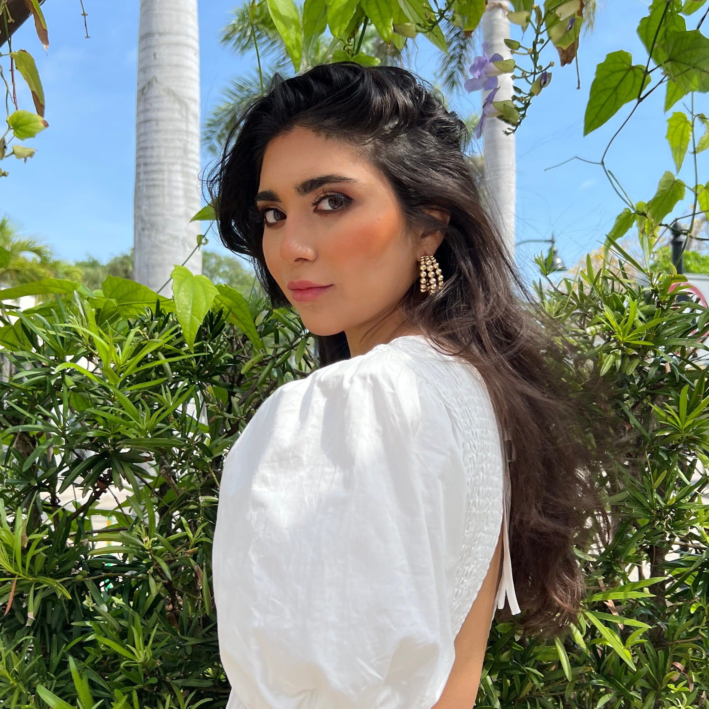 Triple Beaded Hoop Earrings – Jennifer Miller Jewelry