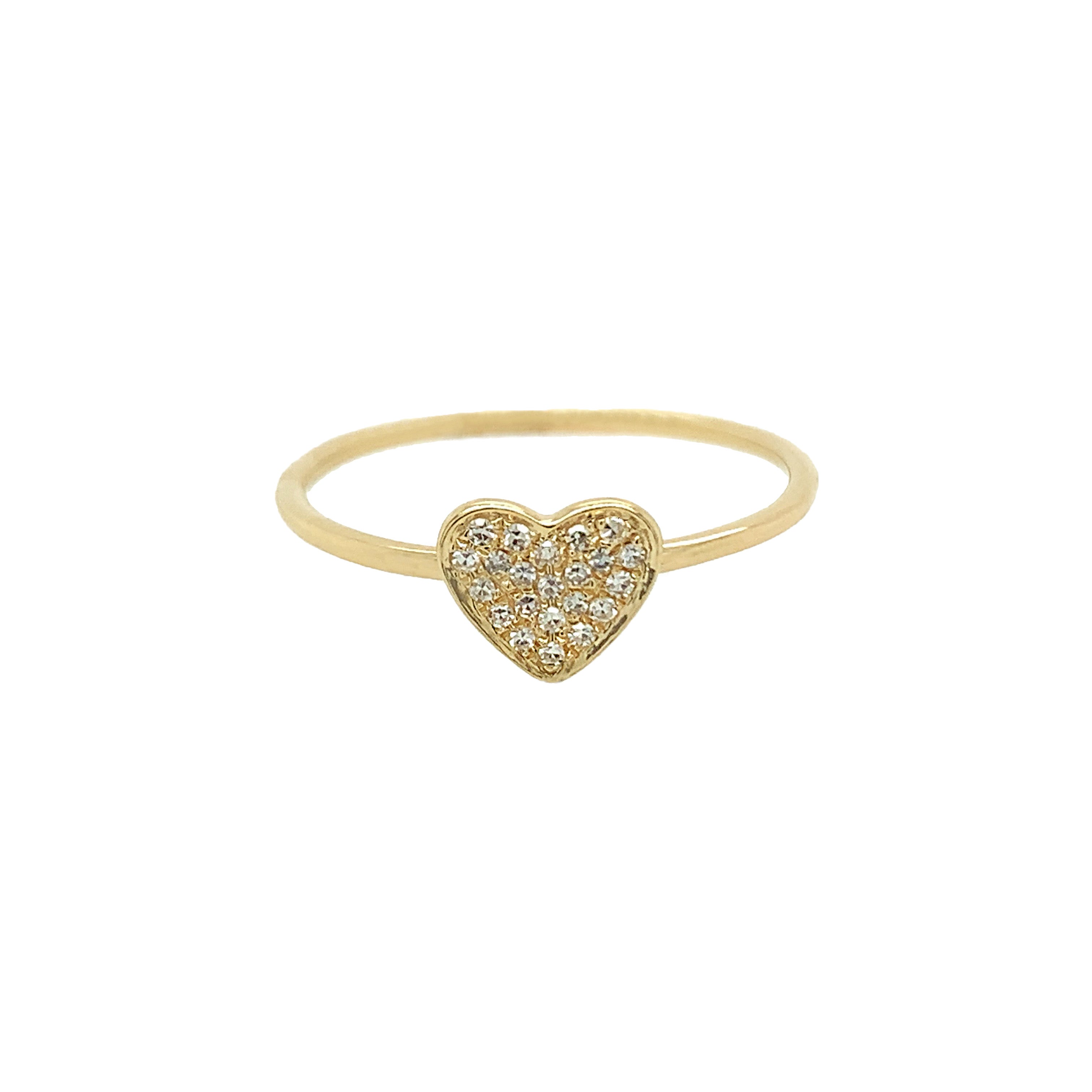 14kt White Gold Heart Shaped Diamond Engagement Ring – Amrein Diamonds