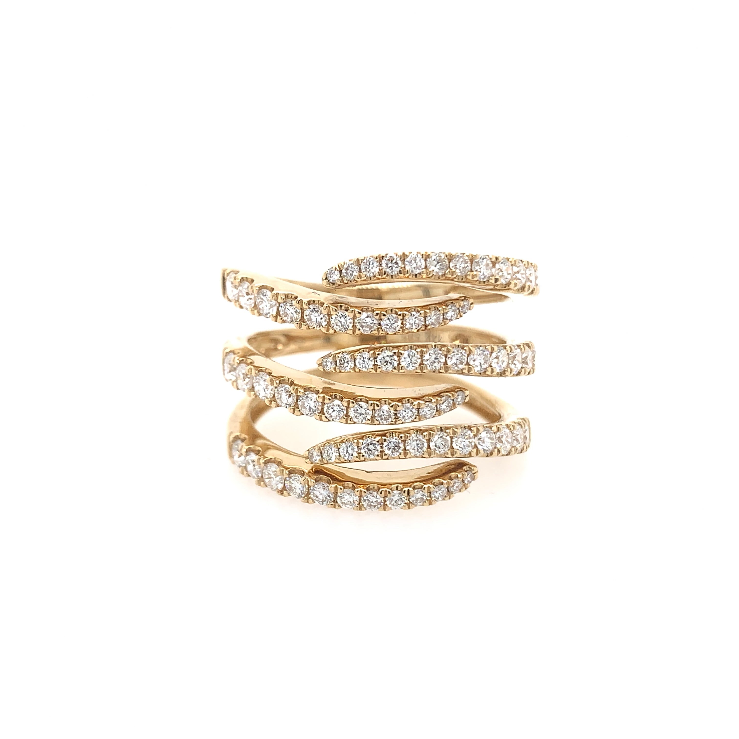 Diamond Twist Ring – Jennifer Miller Jewelry