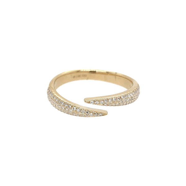 Diamond Bypass Ring – Jennifer Miller Jewelry