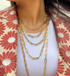 Hollow Link Chain Necklace  Crafted from lightweight and hollow 14k gold links, this timeless necklace is comfortable and perfect alone or layered with your favorite pieces.  14K Yellow Gold 16" Chain: 6.0 Gold Gram Weight 18" Chain: 9.3 Gold Gram Weight